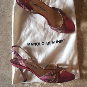Pink Manolo Blahnik Heels